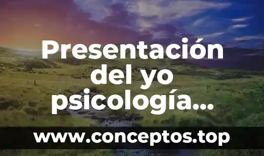 Presentación del yo psicología social que es