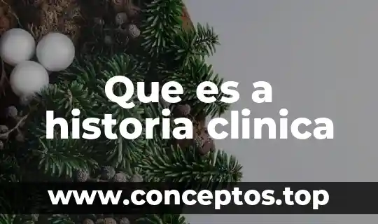 Que es a historia clinica