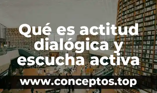 Qué es actitud concepto y ejemplo 3 Qué es actitud dialógica y escucha activa