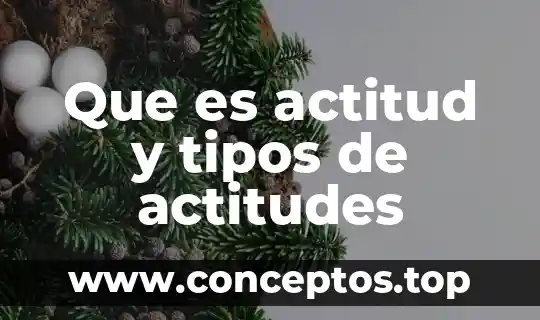 Qué es actitud concepto y ejemplo 4 Que es actitud y tipos de actitudes
