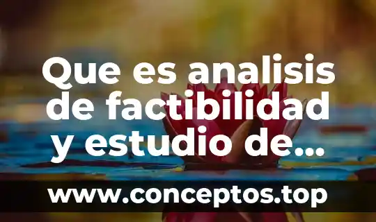 Que es analisis de factibilidad y estudio de beneficio-costo