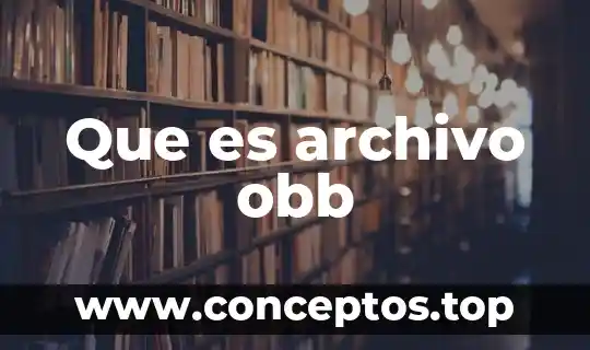 Que es archivo obb