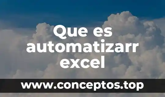 Que es el nombre de la tarjeta habiente 5 Que es automatizarr excel