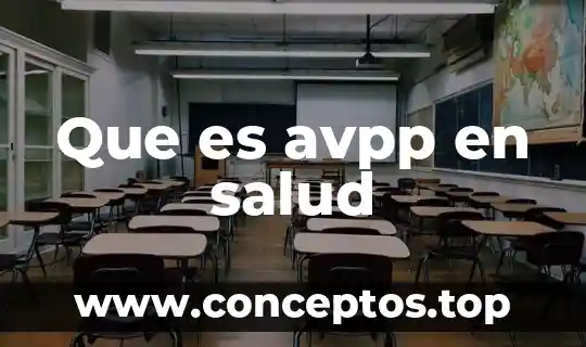 Que es avpp en salud