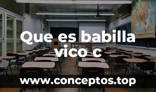 Que es babilla vico c
