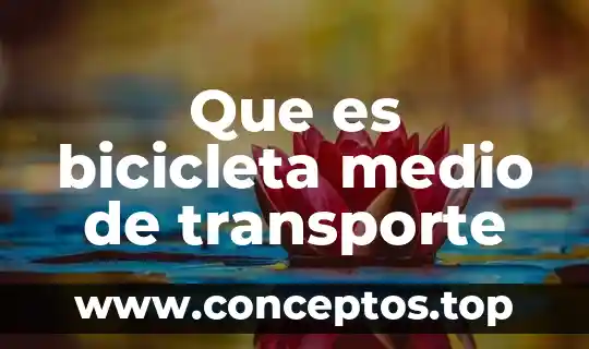 Que es un medio de comunicacipn 6 Que es bicicleta medio de transporte
