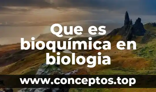 Que es un compuesto quimico en la biologia 5 Que es bioquímica en biologia