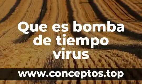 Que es bomba de tiempo virus