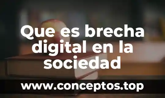 Que es brecha digital en la sociedad