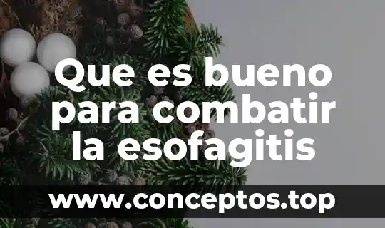 Qué es la conclusión del método científico 5 Que es bueno para combatir la esofagitis
