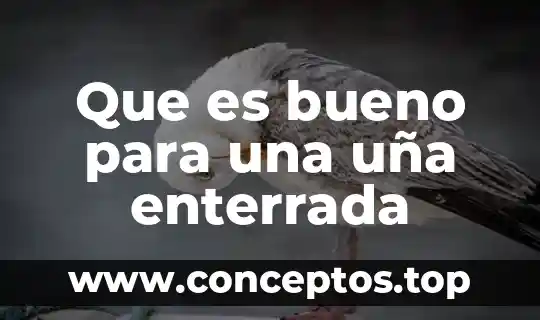 Que es bueno para una uña enterrada
