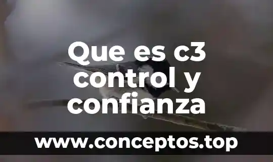 Que es c3 control y confianza