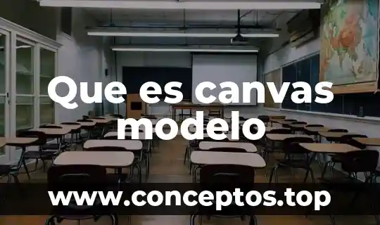Que es canvas modelo