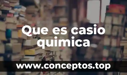 Que es nombre de stock en quimica 4 Que es casio quimica