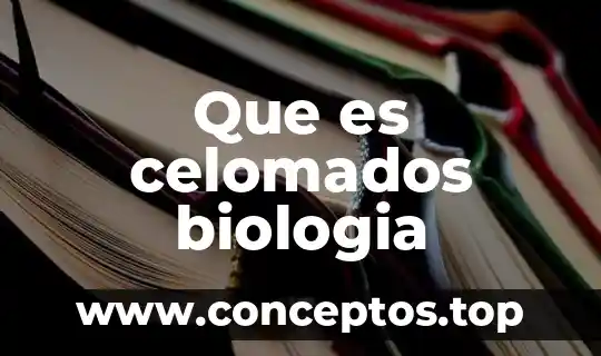 Que es celomados biologia