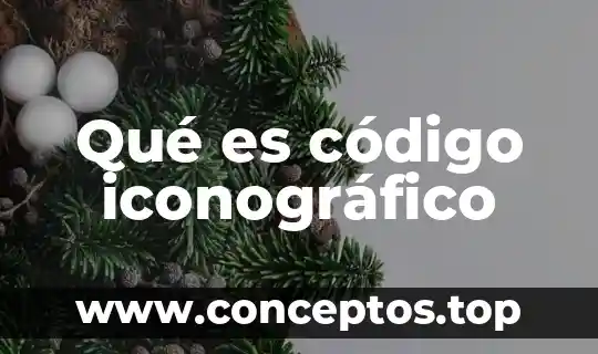 Qué es código iconográfico