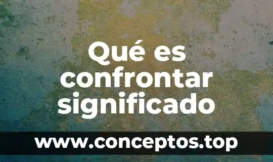 Que es pricing significado 6 Qué es confrontar significado
