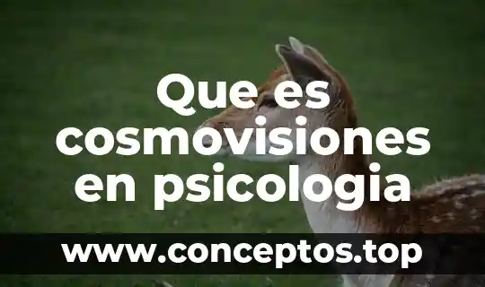 Que es cosmovisiones en psicologia