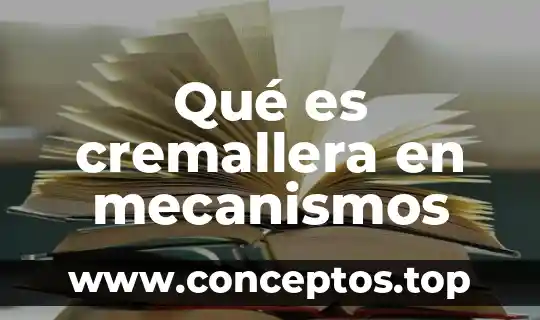 Qué es cremallera en mecanismos