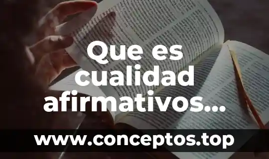Que es cualidad afirmativos negativos segun kant