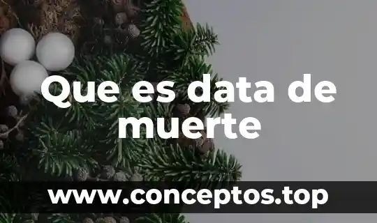 Que es data de muerte