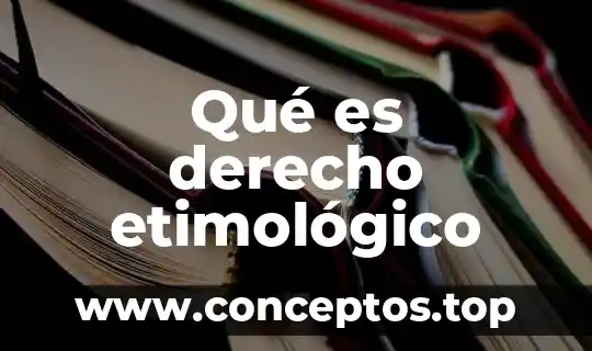 El significado etimológico de la palabra metalingüística 3 Qué es derecho etimológico