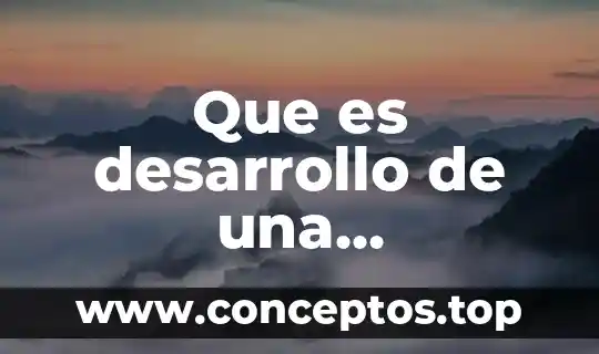 Que es desarrollo de una comunidad