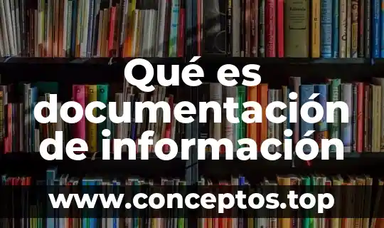 Qué es documentación de información