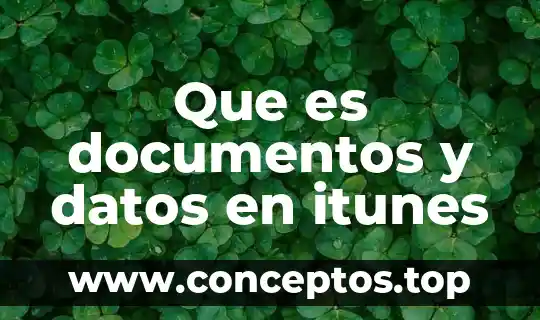 Que es epoca del romanticismo significado 7 Que es documentos y datos en itunes