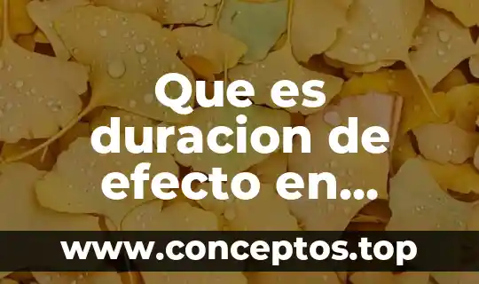 Que es efecto alfa 3 Que es duracion de efecto en farmacologia