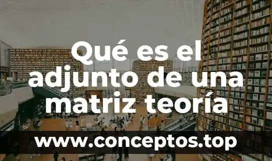 Qué es la teoría fordista 6 Qué es el adjunto de una matriz teoría