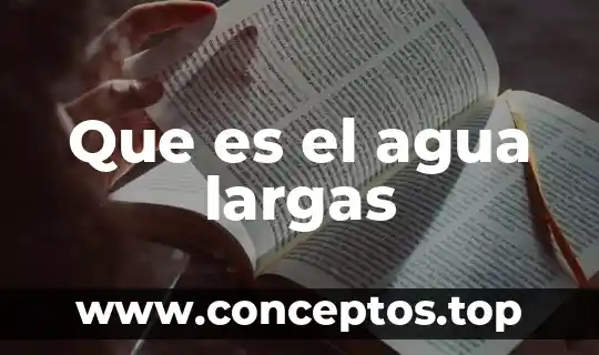 Que es magnetizar el agua 6 Que es el agua largas
