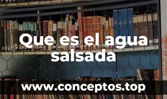 Que es el agua salsada