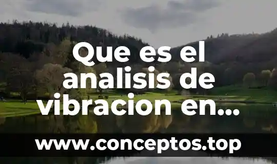Que es un ser ocupacional 3 Que es el analisis de vibracion en salud ocupacional