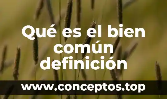 Qué es putrefacto definición 5 Qué es el bien común definición