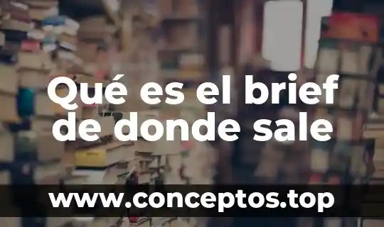Qué es el brief de donde sale