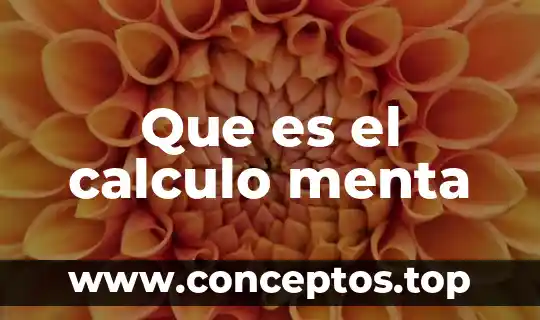 Tipo de planta que es la menta 4 Que es el calculo menta