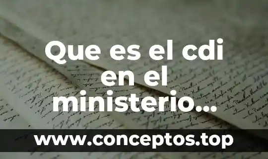 Que es el cdi en el ministerio publico