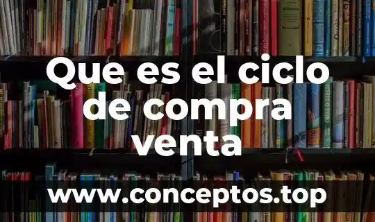 Que es el ciclo de compra venta