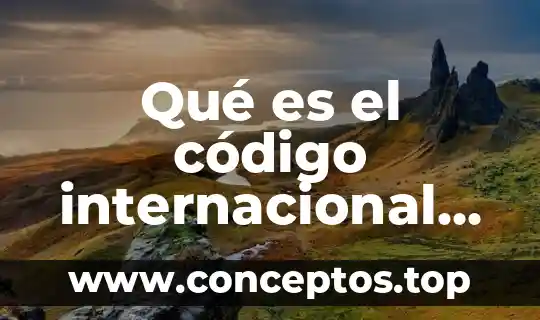 Qué es el código internacional de quimiqueros