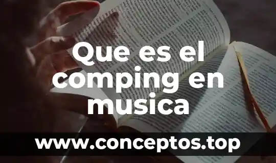 Que es el comping en musica