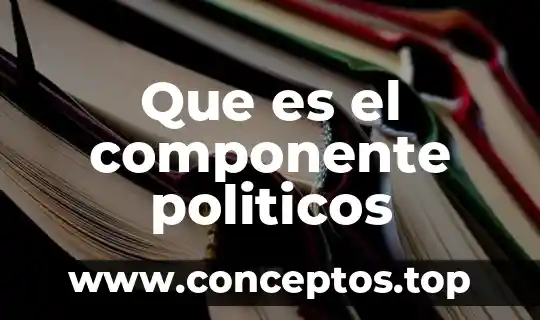Que es un politicos en titeres 3 Que es el componente politicos