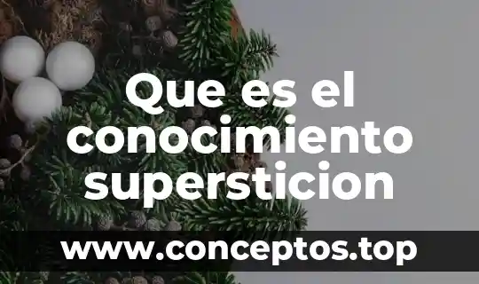 Que es el conocimiento y sus elementos basicos 4 Que es el conocimiento supersticion