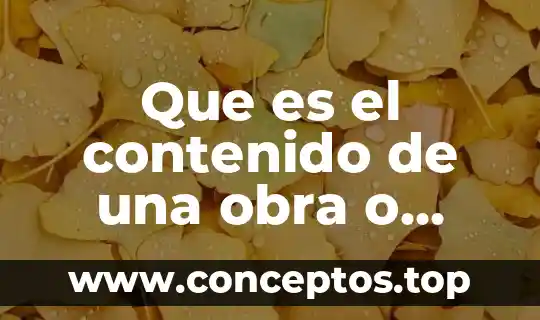 Que es la premisa en una obra de teatro 4 Que es el contenido de una obra o publicacion