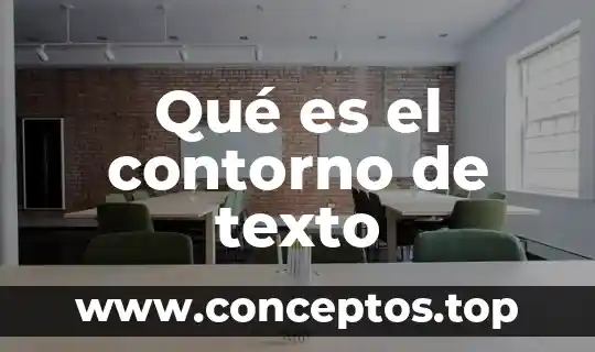 Qué es el contorno de texto
