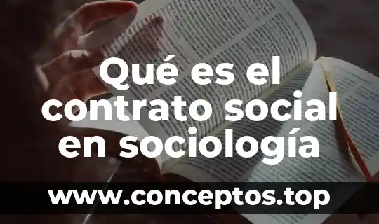 Qué es el contrato social en sociología
