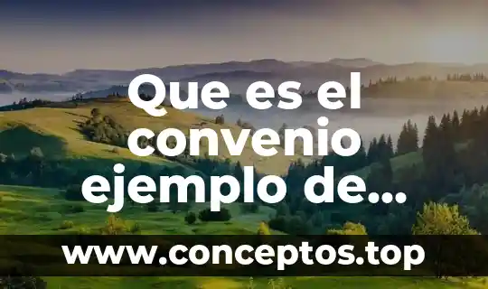 Que es la vida para ti ejemplo 4 Que es el convenio ejemplo de libros