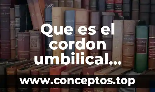 Que es el cordon umbilical enfermeria
