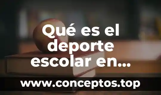 Qué es el deporte escolar en educación física según autores
