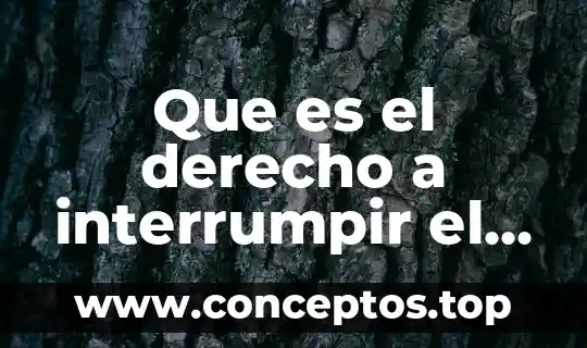 Que es el derecho a interrumpir el embarazo